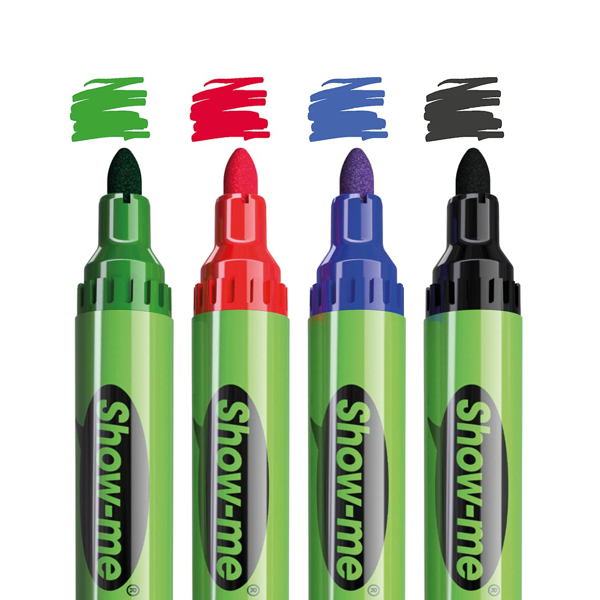 Box 50 Medium Tip Slim Barrel Dry Erase Markers - Assorted Colours (SDP50A)